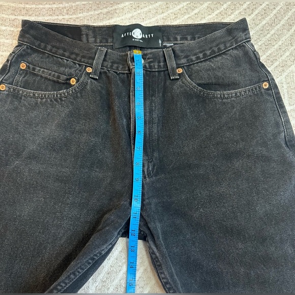 After Party Leather Flame Levi's 505 Jeans woman’s Sz 30 High Rise Vintage - Picture 9 of 11